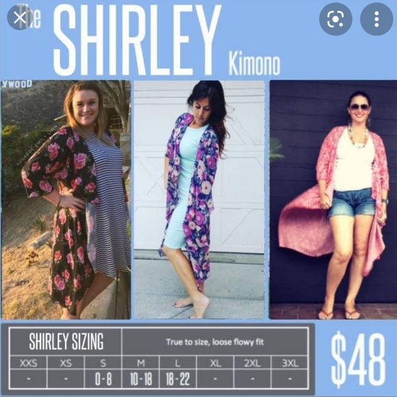 Price Reduced 6/3 Lularoe NWT Shirley Size Large - Picture 4 of 5